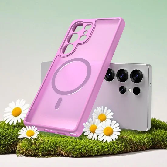 Калъф за Samsung Galaxy S25 Ultra - Techsuit - HaloFrost II MagSafe - Розов