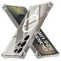 Калъф за Samsung Galaxy S25 Ultra - Techsuit - Удароустойчив Clear Silicone MagSafe - Прозрачен