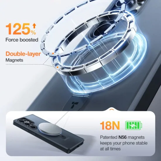 Калъф за Samsung Galaxy S25 Ultra - Torras Ostand Series - черен