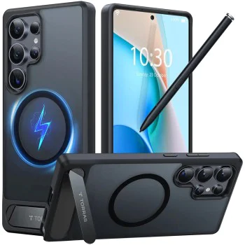 Калъф за Samsung Galaxy S25 Ultra - Torras Pstand - Черен