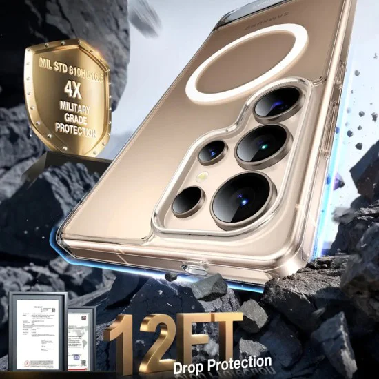 Калъф за Samsung Galaxy S25 Ultra - Torras Pstand - Clear