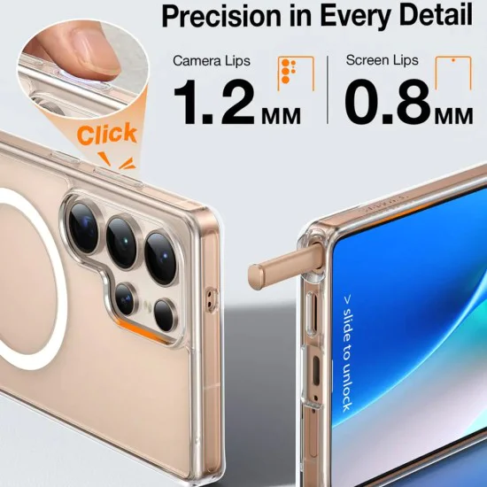 Калъф за Samsung Galaxy S25 Ultra - Torras Pstand - Clear