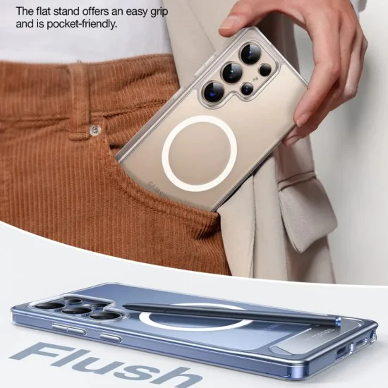 Калъф за Samsung Galaxy S25 Ultra - Torras Pstand - Clear