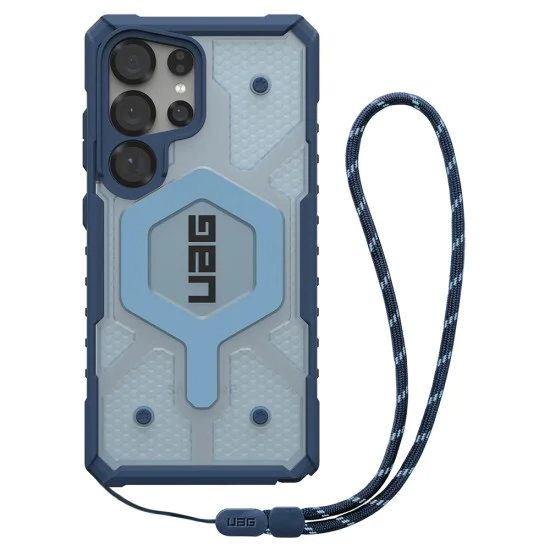 Калъф за Samsung Galaxy S25 Ultra - UAG - Pathfinder Clear MagSafe - Blues Lanyard