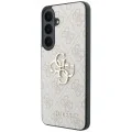 Калъф за Samsung Galaxy S26 FE - Leather 4G Metal Logo (GUHCS26FE4GMGPI) - Guess - Розов