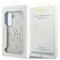 Калъф за Samsung Galaxy S26 FE - Leather 4G Metal Logo (GUHCS26FE4GMGPI) - Guess - Розов