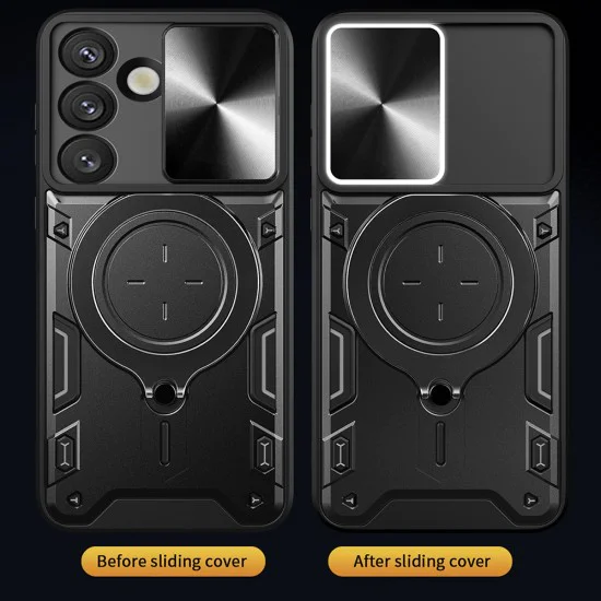 Калъф за Samsung Galaxy S26 FE / S25 FE - CamGuard Pro - Techsuit - Черен