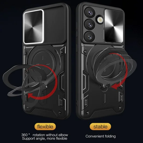 Калъф за Samsung Galaxy S26 FE / S25 FE - CamGuard Pro - Techsuit - Син