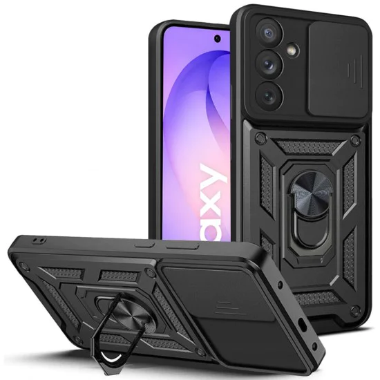 Калъф за Samsung Galaxy S26 FE / S25 FE - CamShield Series - Techsuit - Черен