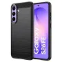 Калъф за Samsung Galaxy S26 FE / S25 FE - Carbon Silicone - Techsuit - Черен