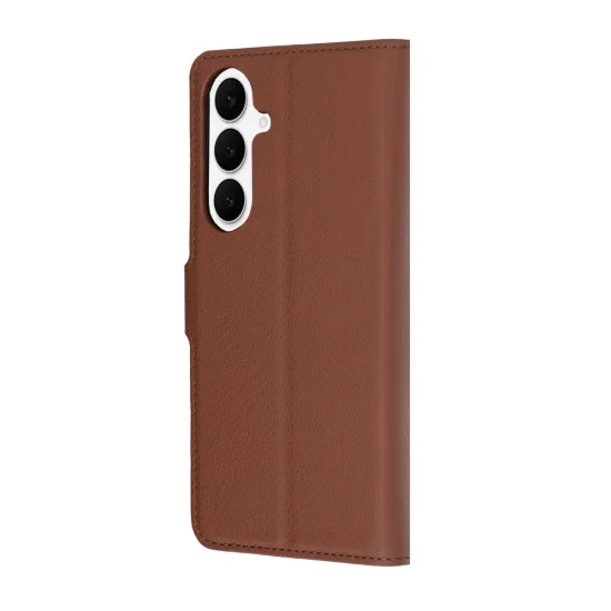 Калъф за Samsung Galaxy S26 FE / S25 FE - Leather Folio - Techsuit - Кафяв