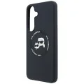 Калъф за Samsung Galaxy S26 FE - Silicone KC Heads Magnetic (KLHMS26FESKCHTCK) - Karl Lagerfeld - Черен