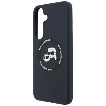 Калъф за Samsung Galaxy S26 FE - Silicone KC Heads Magnetic (KLHMS26FESKCHTCK) - Karl Lagerfeld - Черен
