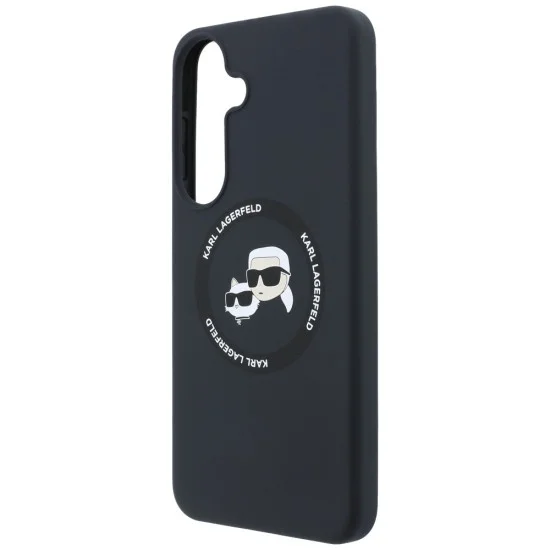 Калъф за Samsung Galaxy S26 FE - Silicone KC Heads Magnetic (KLHMS26FESKCHTCK) - Karl Lagerfeld - Черен