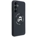 Калъф за Samsung Galaxy S26 FE - Silicone KC Heads Magnetic (KLHMS26FESKCHTCK) - Karl Lagerfeld - Черен