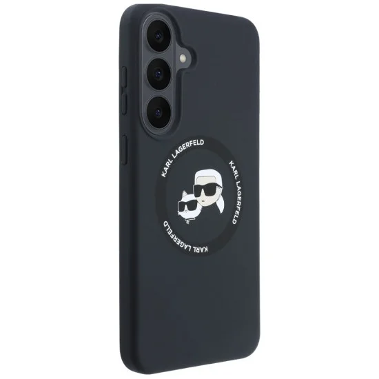 Калъф за Samsung Galaxy S26 FE - Silicone KC Heads Magnetic (KLHMS26FESKCHTCK) - Karl Lagerfeld - Черен