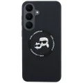 Калъф за Samsung Galaxy S26 FE - Silicone KC Heads Magnetic (KLHMS26FESKCHTCK) - Karl Lagerfeld - Черен