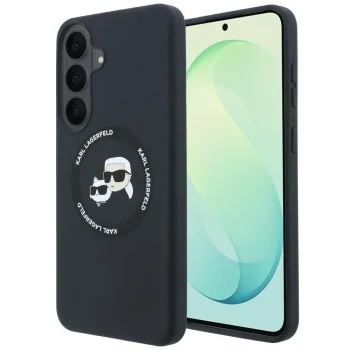 Калъф за Samsung Galaxy S26 FE - Silicone KC Heads Magnetic (KLHMS26FESKCHTCK) - Karl Lagerfeld - Черен
