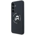 Калъф за Samsung Galaxy S26 FE - Silicone KC Heads Magnetic (KLHMS26FESKCHTCK) - Karl Lagerfeld - Черен