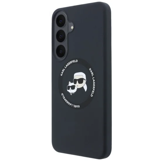 Калъф за Samsung Galaxy S26 FE - Silicone KC Heads Magnetic (KLHMS26FESKCHTCK) - Karl Lagerfeld - Черен