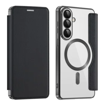 Калъф за Samsung Galaxy S26 Plus - SmartMag Book Case - Techsuit - Черен