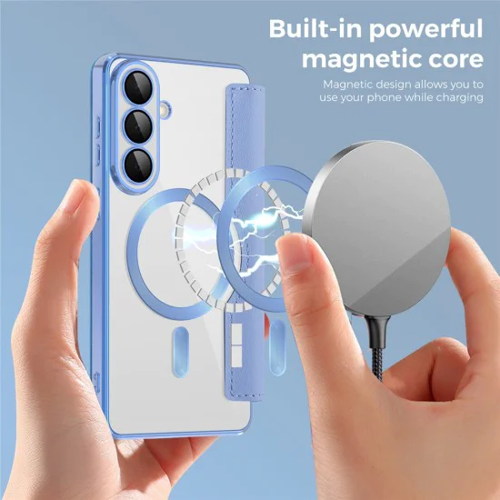 Калъф за Samsung Galaxy S26 Plus - SmartMag Book Case - Techsuit - Светлосин