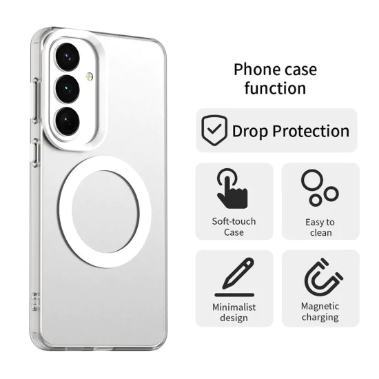 Калъф за Samsung Galaxy S26 Plus - Techsuit CandyCase MagSafe - Бял