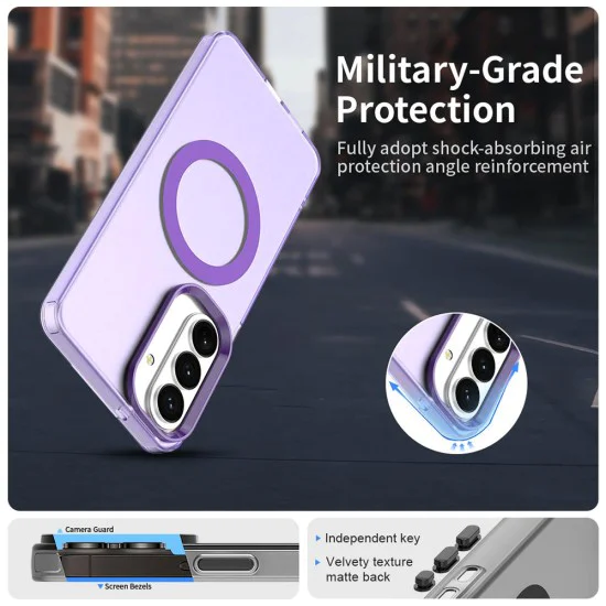 Калъф за Samsung Galaxy S26 Plus - Techsuit CandyCase MagSafe - Лилав