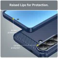 Калъф за Samsung Galaxy S26 Plus - Techsuit Carbon Silicone - Син