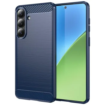 Калъф за Samsung Galaxy S26 Plus - Techsuit Carbon Silicone - Син