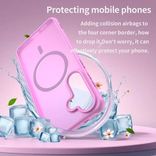 Калъф за Samsung Galaxy S26 Plus - Techsuit HaloFrost II MagSafe - Розов