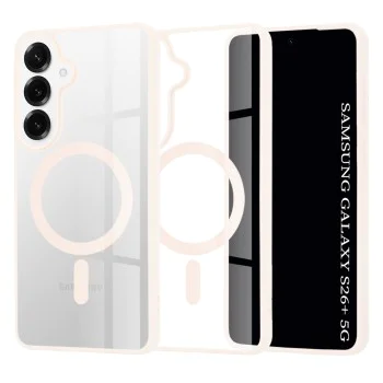 Калъф за Samsung Galaxy S26 Plus - Techsuit MagSafe Pro - Телесен розов