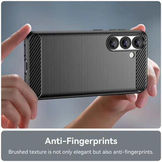 Калъф за Samsung Galaxy S26 - Techsuit - Carbon Silicone - Черен