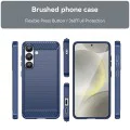 Калъф за Samsung Galaxy S26 - Techsuit Carbon Silicone - Син