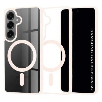 Калъф за Samsung Galaxy S26 - Techsuit MagSafe Pro - Телесен розов