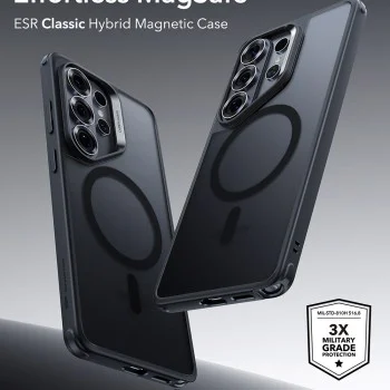 Калъф за Samsung Galaxy S26 Ultra - ESR Classic Hybrid HaloLock - Матово черен