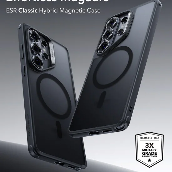 Калъф за Samsung Galaxy S26 Ultra - ESR Classic Hybrid HaloLock - Матово черен