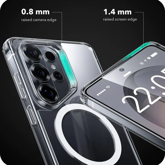 Калъф за Samsung Galaxy S26 Ultra - ESR Classic Hybrid HaloLock - Прозрачен