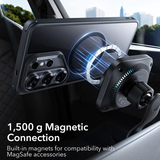 Калъф за Samsung Galaxy S26 Ultra - ESR Classic Hybrid HaloLock - Прозрачно черен