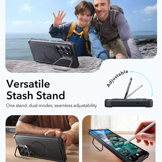 Калъф за Samsung Galaxy S26 Ultra - ESR Cyber Armor Kickstand - Син