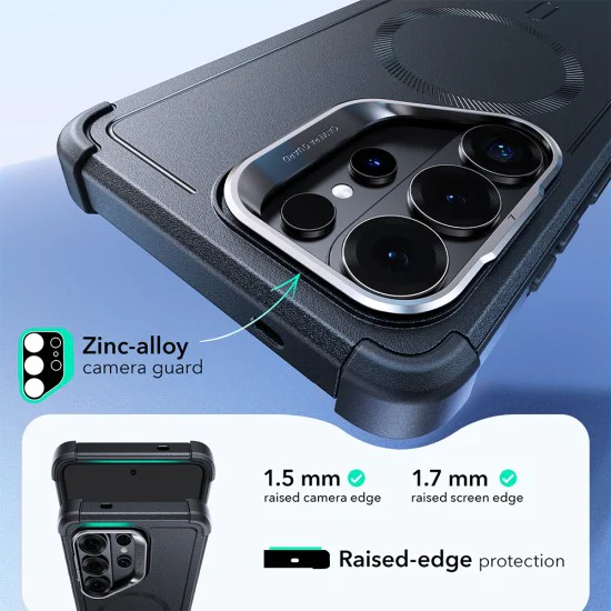 Калъф за Samsung Galaxy S26 Ultra - ESR Cyber Armor Kickstand - Син