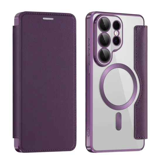 Калъф за Samsung Galaxy S26 Ultra - SmartMag Book Case - Techsuit - Лилав