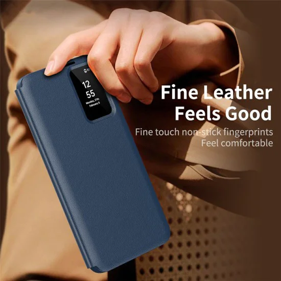 Калъф за Samsung Galaxy S26 Ultra - SmartView Series - Techsuit - Син