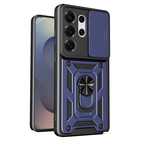 Калъф за Samsung Galaxy S26 Ultra - Techsuit CamShield Series - Син