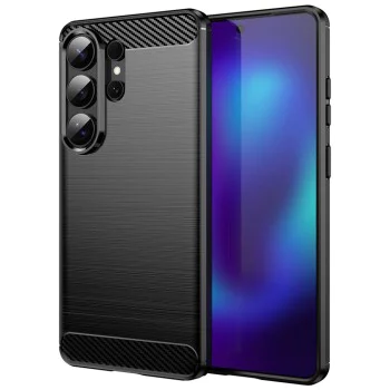 Калъф за Samsung Galaxy S26 Ultra - Techsuit - Carbon Silicone - Черен