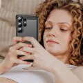 Калъф за Samsung Galaxy S26 Ultra - Techsuit - Carbon Silicone - Черен