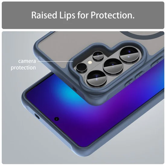 Калъф за Samsung Galaxy S26 Ultra - Techsuit HaloFrost II MagSafe - Тъмносин