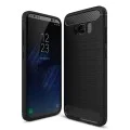 Калъф за Samsung Galaxy S8 - Carbon Silicone - Черен