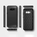 Калъф за Samsung Galaxy S8 - Carbon Silicone - Черен