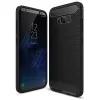 Калъф за Samsung Galaxy S8 Plus - Carbon Silicone - Черен